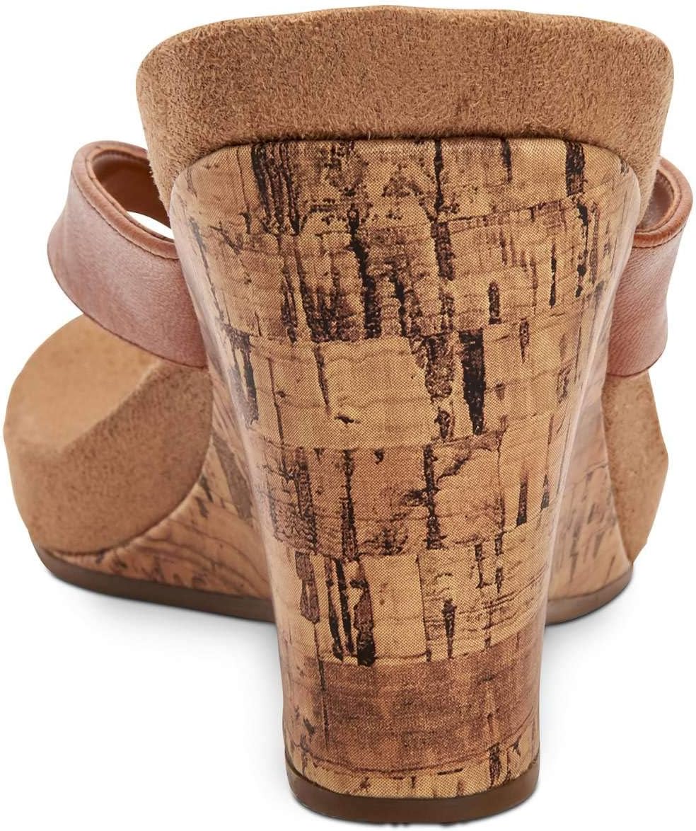 Brown Patent Thong Wedge Sandals A35577