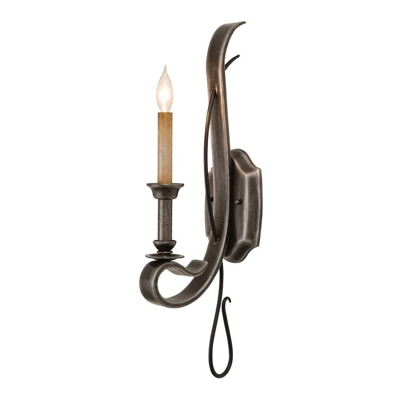 Royal Mahogany 1-Light Candle Wall Light F579