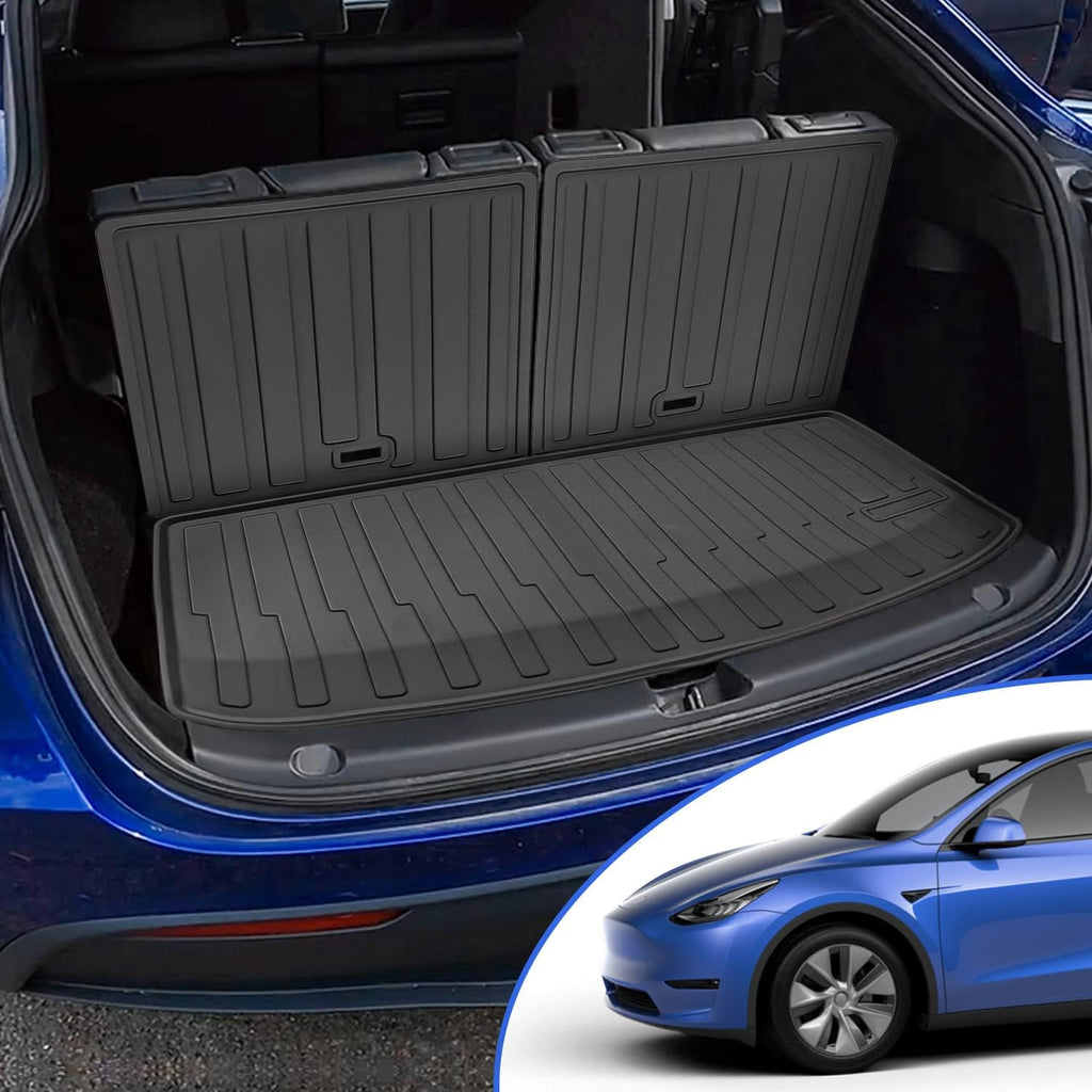 Tesla Model Y Trunk Mat Cargo Liner with Backrest Mat for 7 Seats P73859