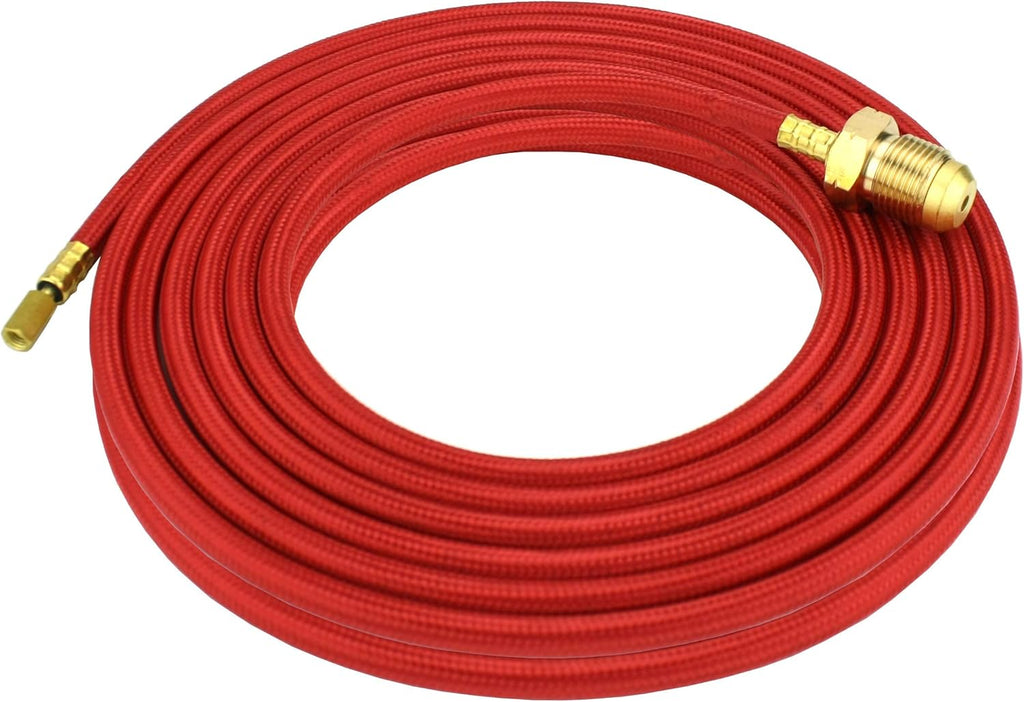 25 Feet Super Flex Red Braided Power Cable for 20 Series Water-Cooled TIG Torches, Pack of 2 Z45825