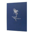 Dark Blue Plush Casebound Menu C45099