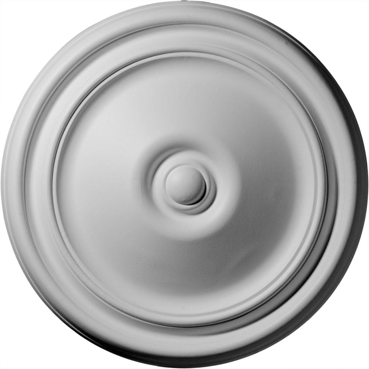 12x22OD x 1 3/4x22P Ceiling Medallion, Hand-Painted Flash Gold A435