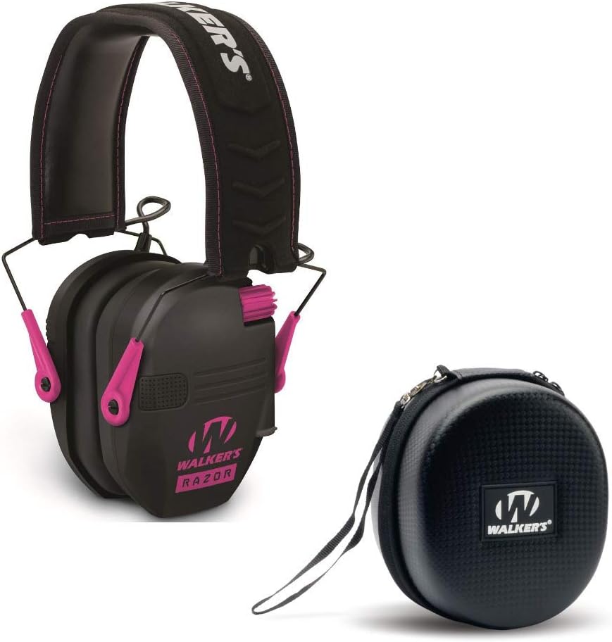 Razor Slim Electronic Shooting Hearing Protection Muff with Protective Case M8017