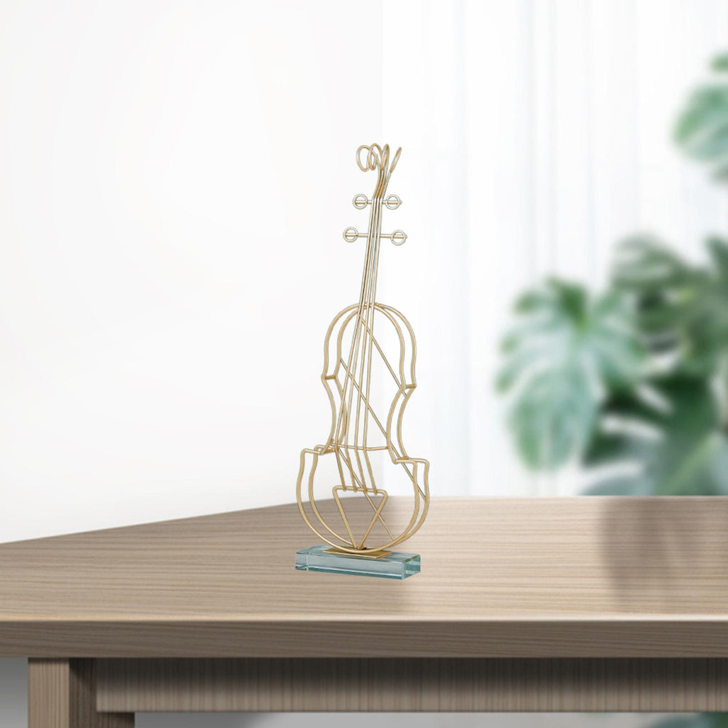 Large Size Metal Violin Statue X21214