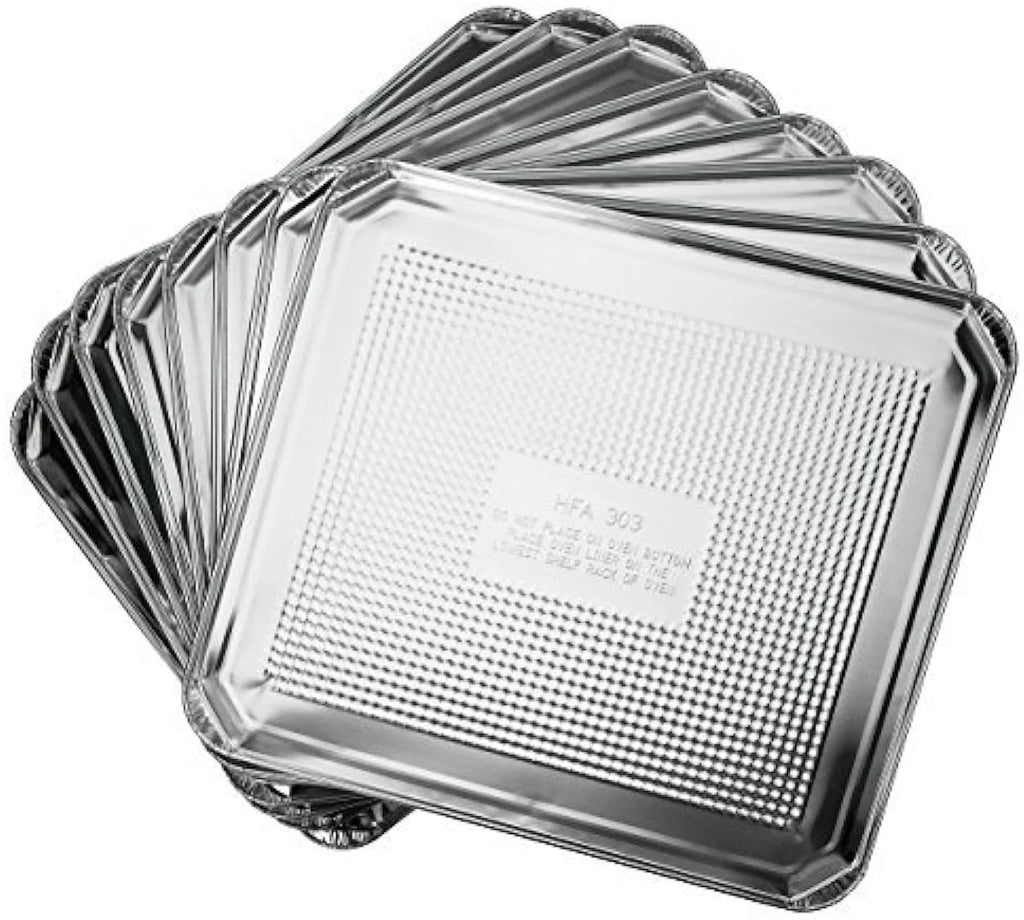 Silver Aluminum Foil Oven Liner Set of 10 Q32030