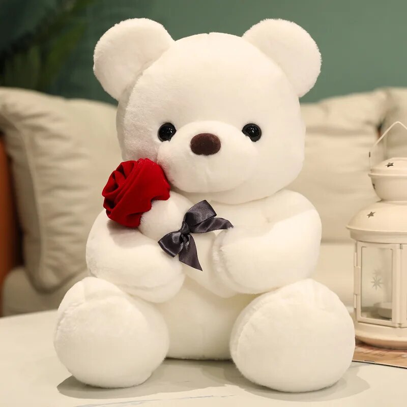 Grey Teddy Bear Plush Toy 23cm Z8416