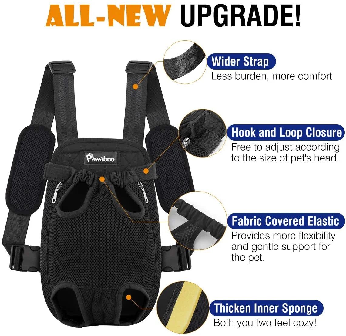 Pet Carrier Backpack Travel Bag for Small Medium Dogs Cats Puppies B76890