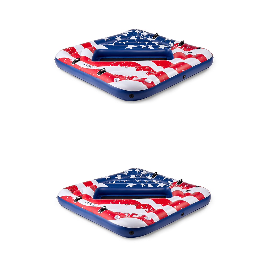 Inflatable American Flag 2 Person Float (2 Pack) R74089
