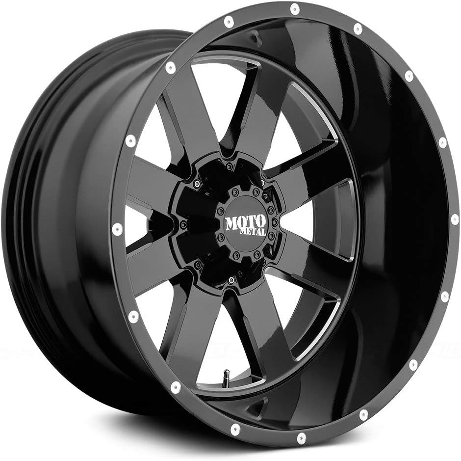 Gloss Black 20x10 Custom Wheel with Milled Accents G271