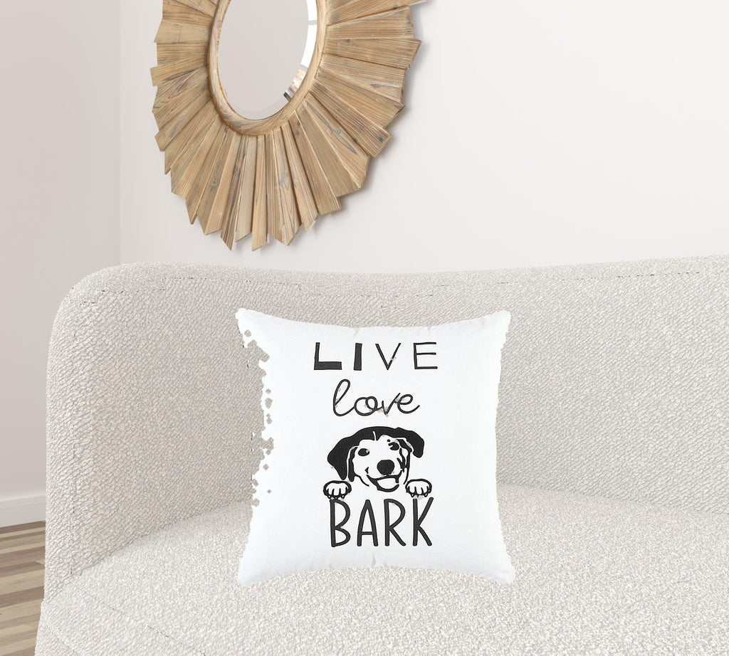 Black and White Modern Throw Pillow O7539