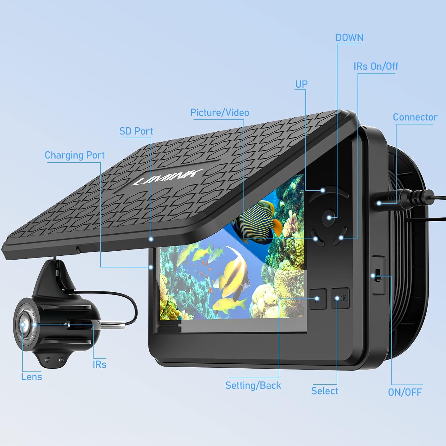 Underwater Fishing Camera with 4.3 Inch LCD Monitor U76486