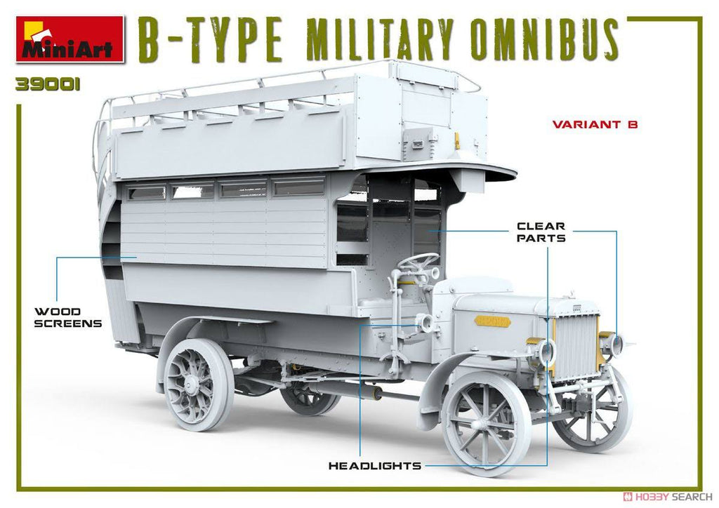 1/35 Scale B-Type Military Omnibus Model Kit P373256