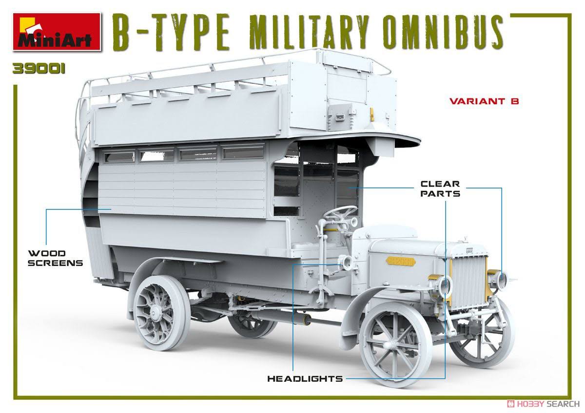 1/35 Scale B-Type Military Omnibus Model Kit P373256