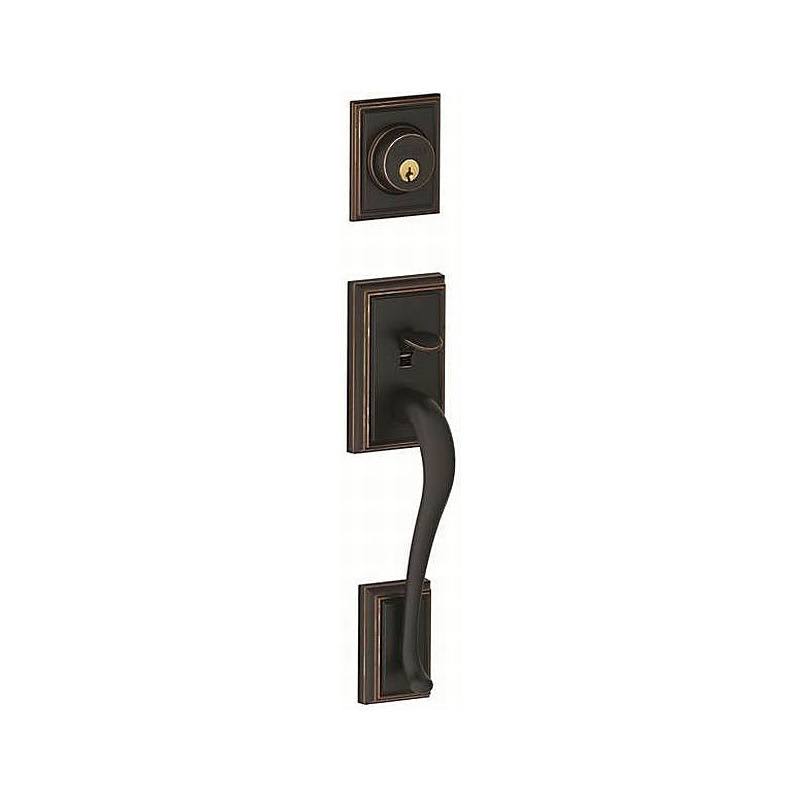 Double Cylinder Handleset and Trim with Keyway O983