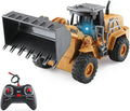 RC Excavator Toy, 6 Channel Construction Vehicle with Lights Rechargeable Battery O561