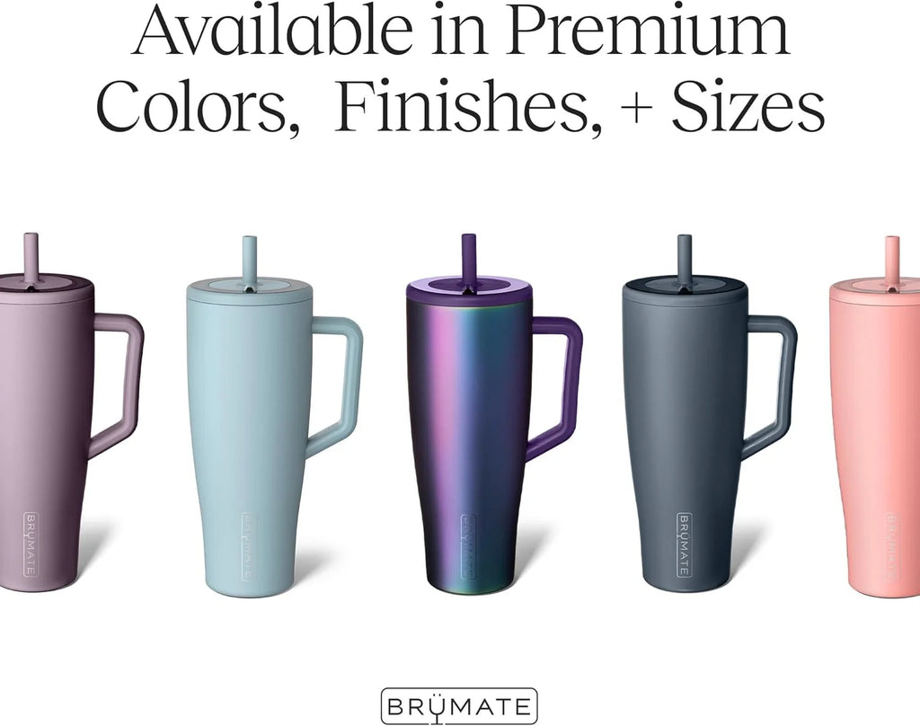 30 oz Stainless Steel Insulated Tumbler with Lid and Straw T6528