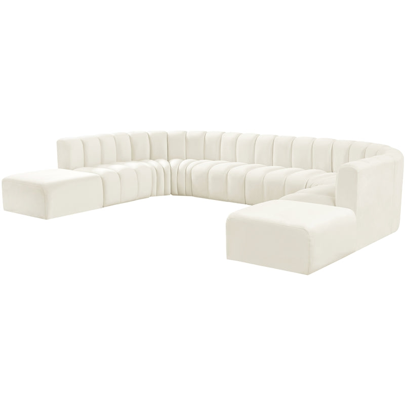 Cream Velvet Modular Sofa A944