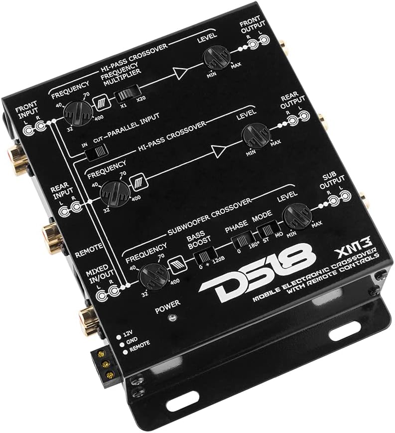 20 Band Pre-Amp Equalizer with 6 Channel Line Driver & Remote Subwoofer Control, RED J84494