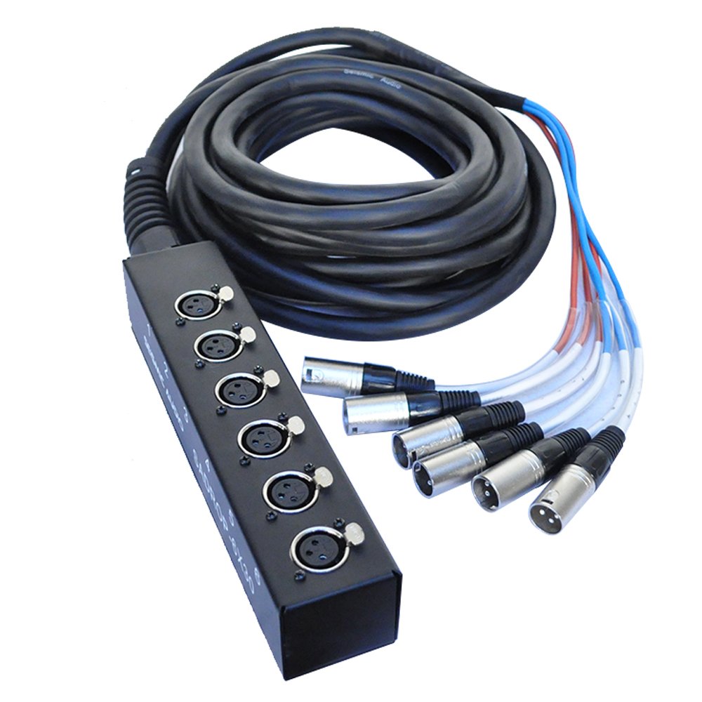 6 Channel 30-Feet Pro Audio Sub Snake Cable Y55113