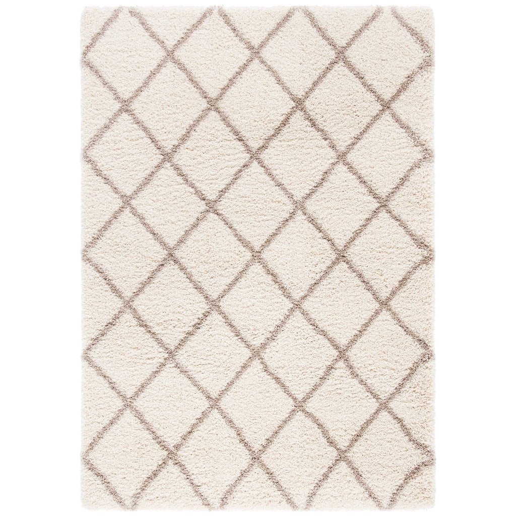 Ivory / Navy Shag Rug M30715
