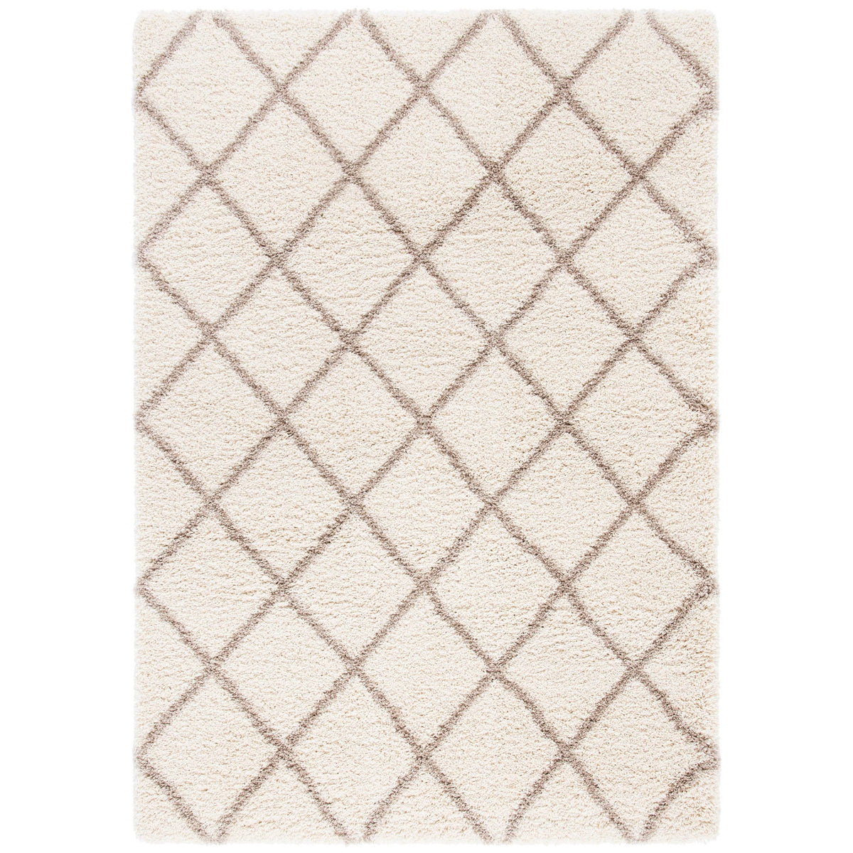 Ivory / Navy Shag Rug M30715