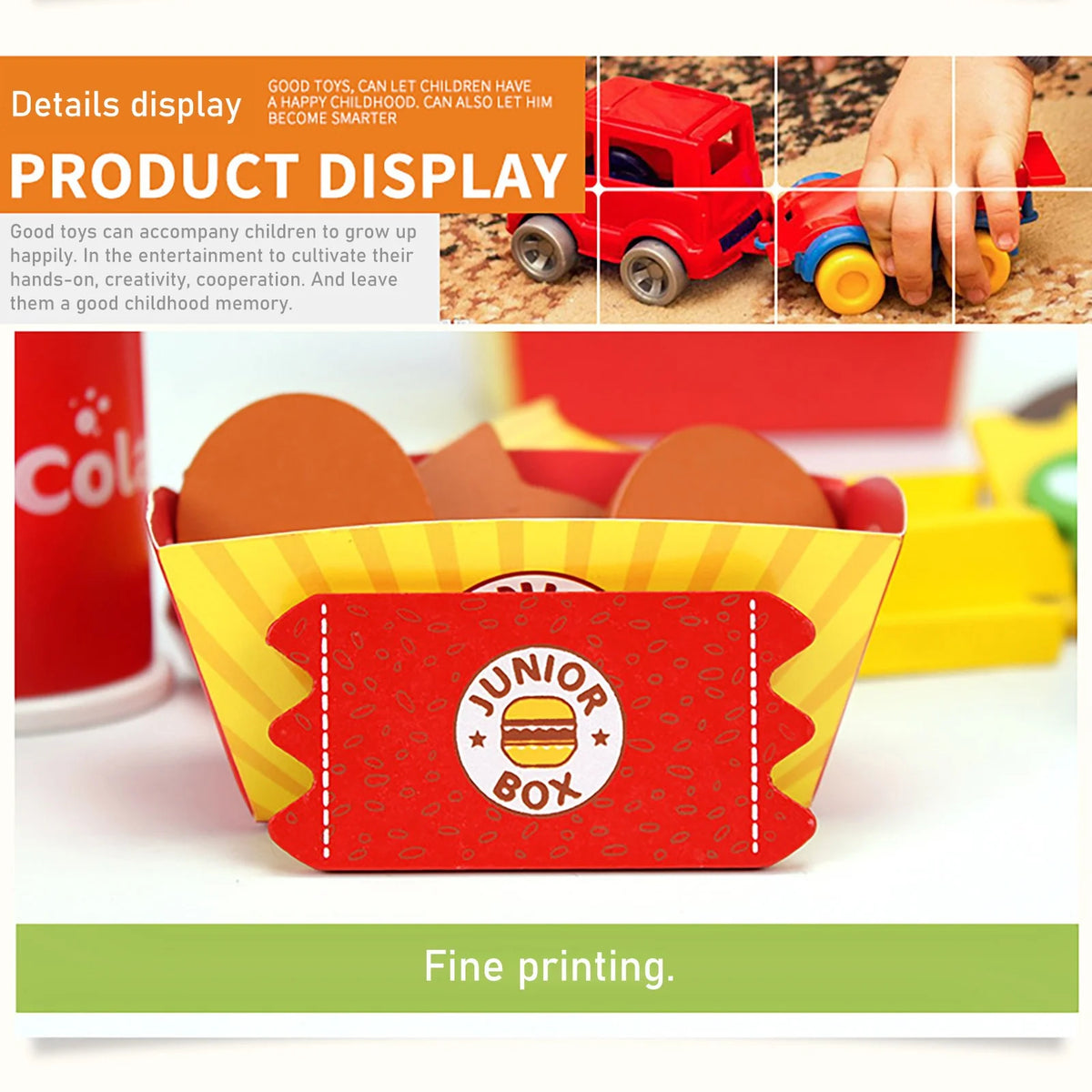 Kids Kitchen Playset Pretend Food Toys L410