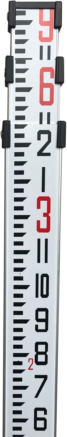 Aluminum Grade Rod with Carrying Case, 9 Foot, Pack of 2 Q5381