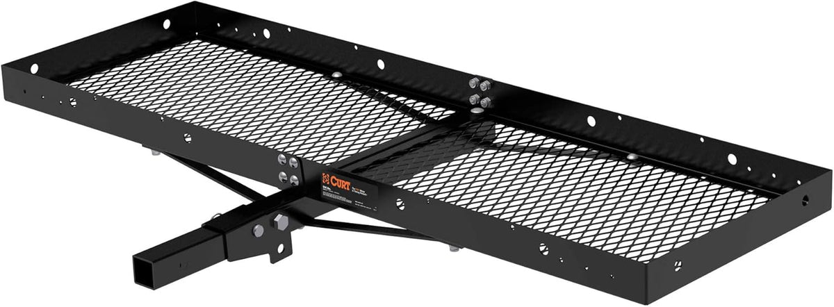 Black Steel Folding Hitch Cargo Carrier E145635