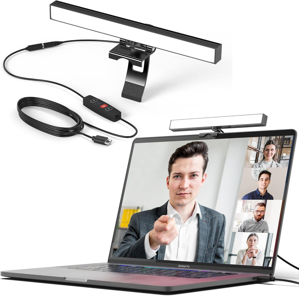 Video Conference Lighting for Monitor and Laptop, USB-C, Single Kit V494853