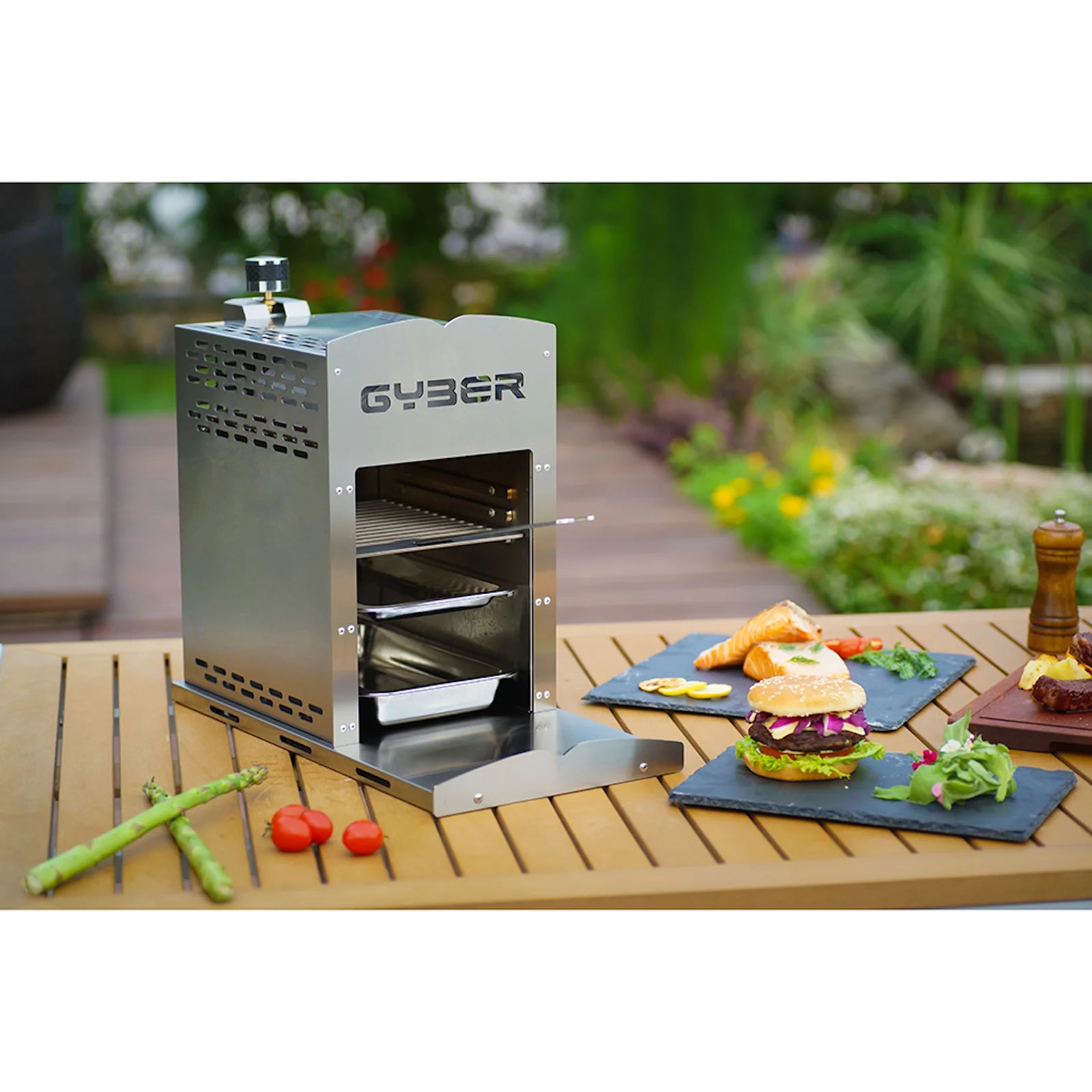 Stainless Steel Portable Propane Gas Grill X411314
