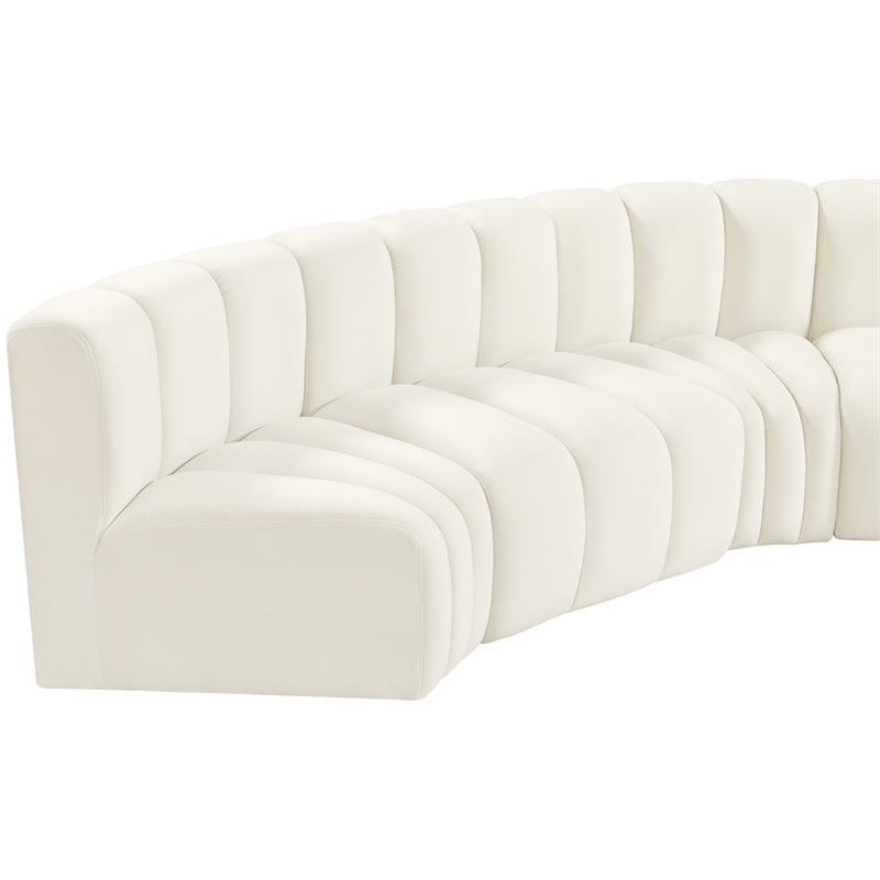 Cream Velvet Modular Sofa A944