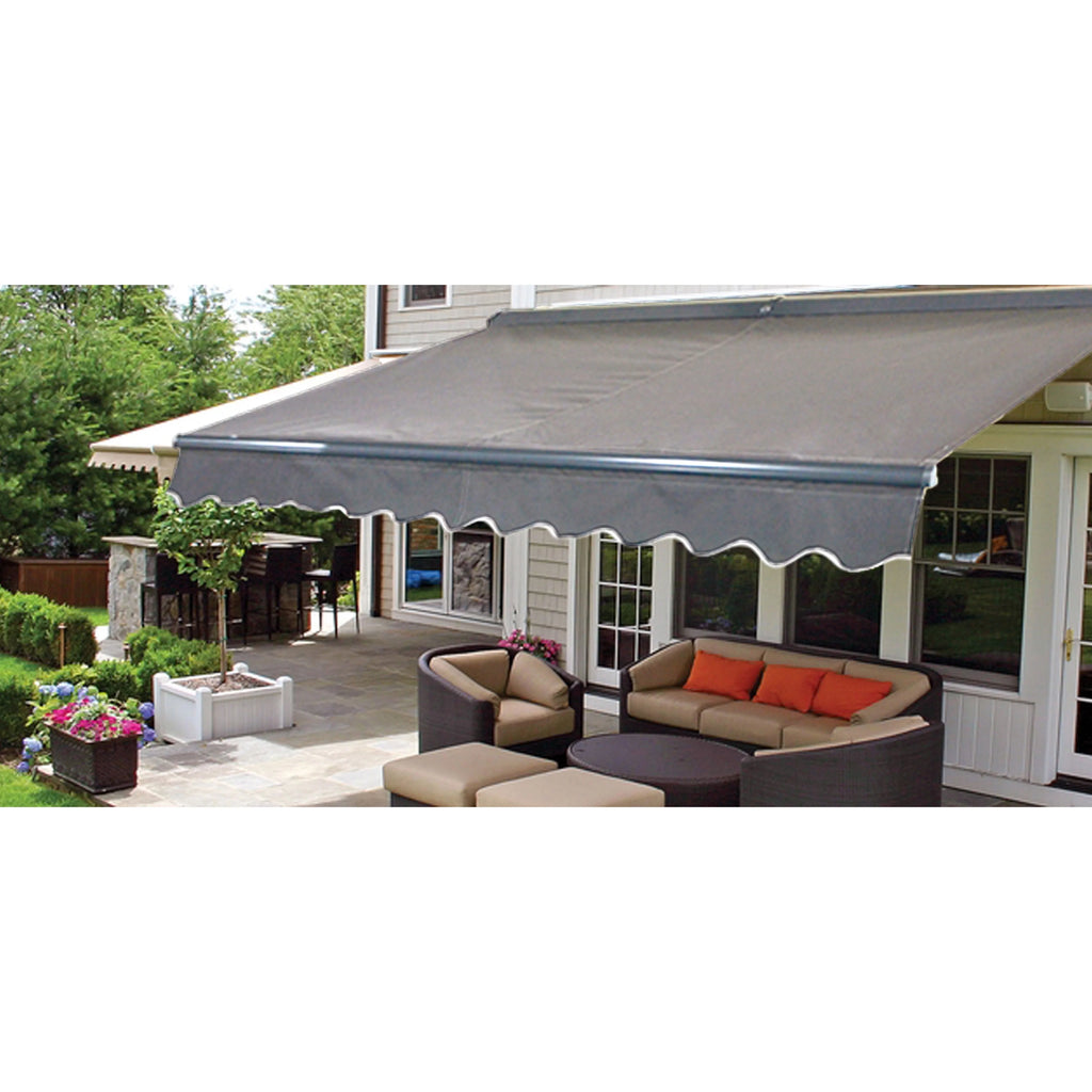 Gray Retractable Patio Awning T941