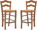 Set of Two Wood Counter Stools T77742
