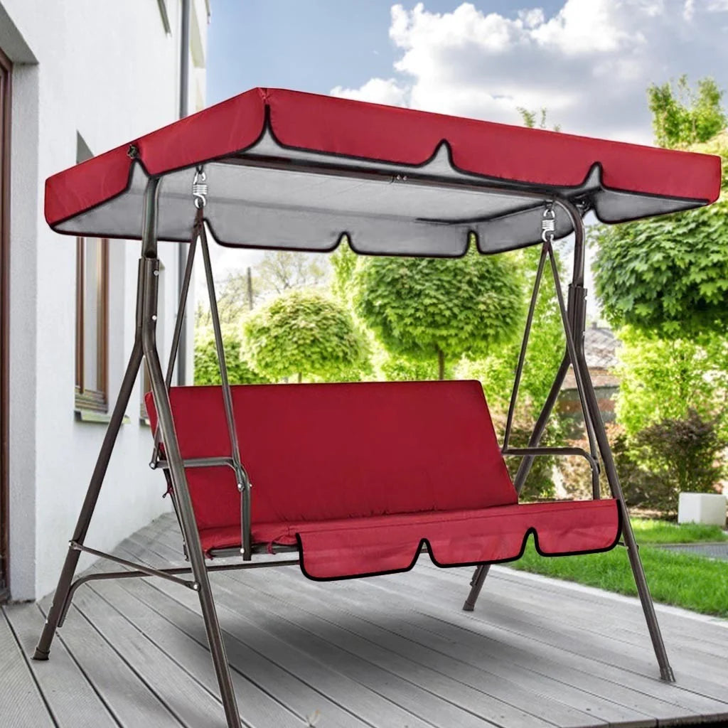 Outdoor Garden Swing Cover Replacement Shade Cloth 190x132x15cm Z49633
