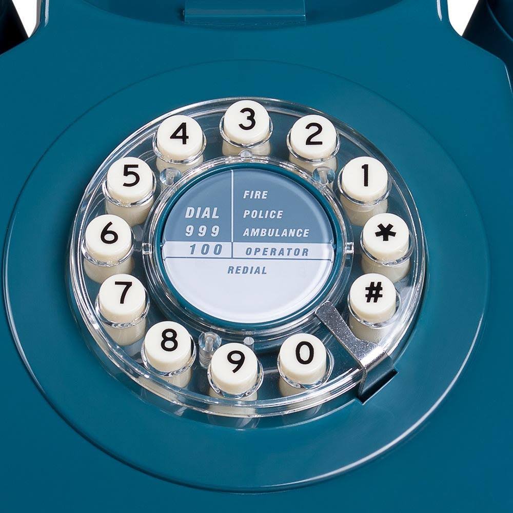 Rotary Design Landline Telephone Biscay Blue X8976