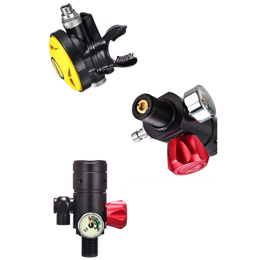 Mini Scuba Diving Case Kit 1.0L Oxygen Tank Pump Equipment A328