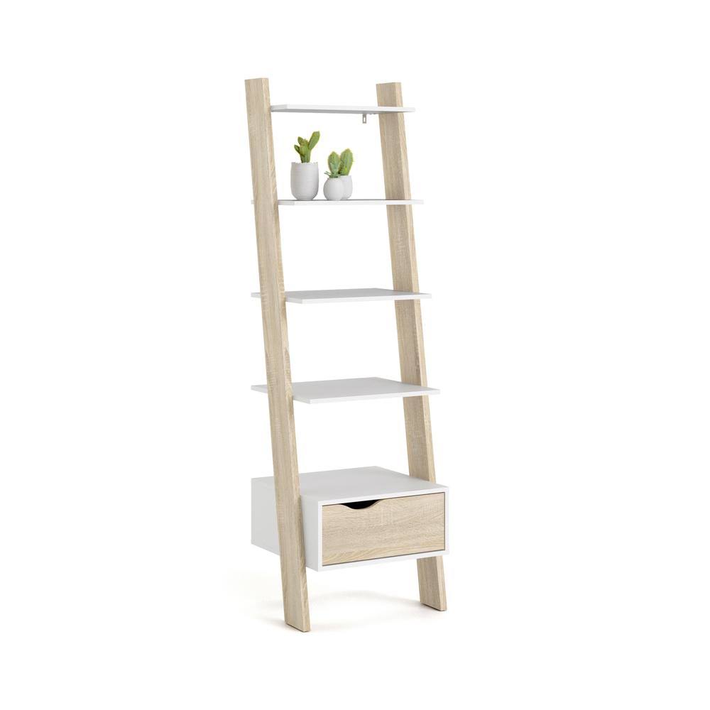 White Oak Bookcase with 1 Drawer J805238