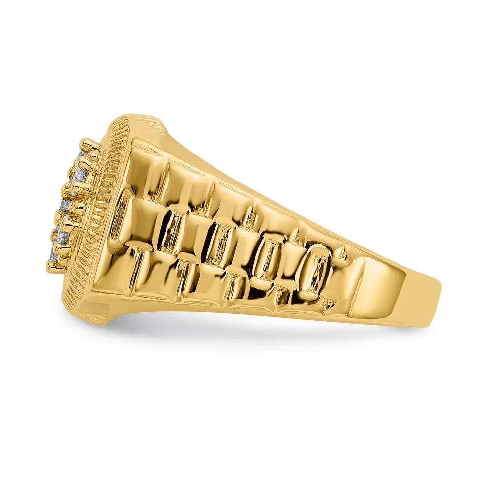 14kt Yellow Gold Diamond Ring Mounting Size 11 P88389