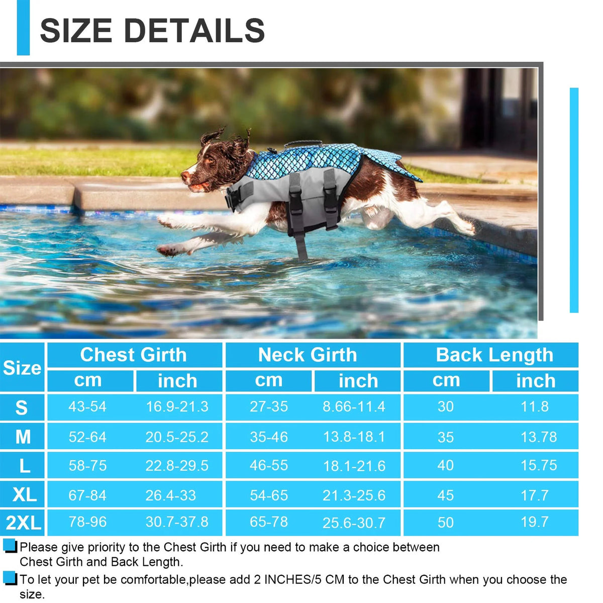 Reflective Adjustable Dog Life Jacket with Rescue Handle E4673