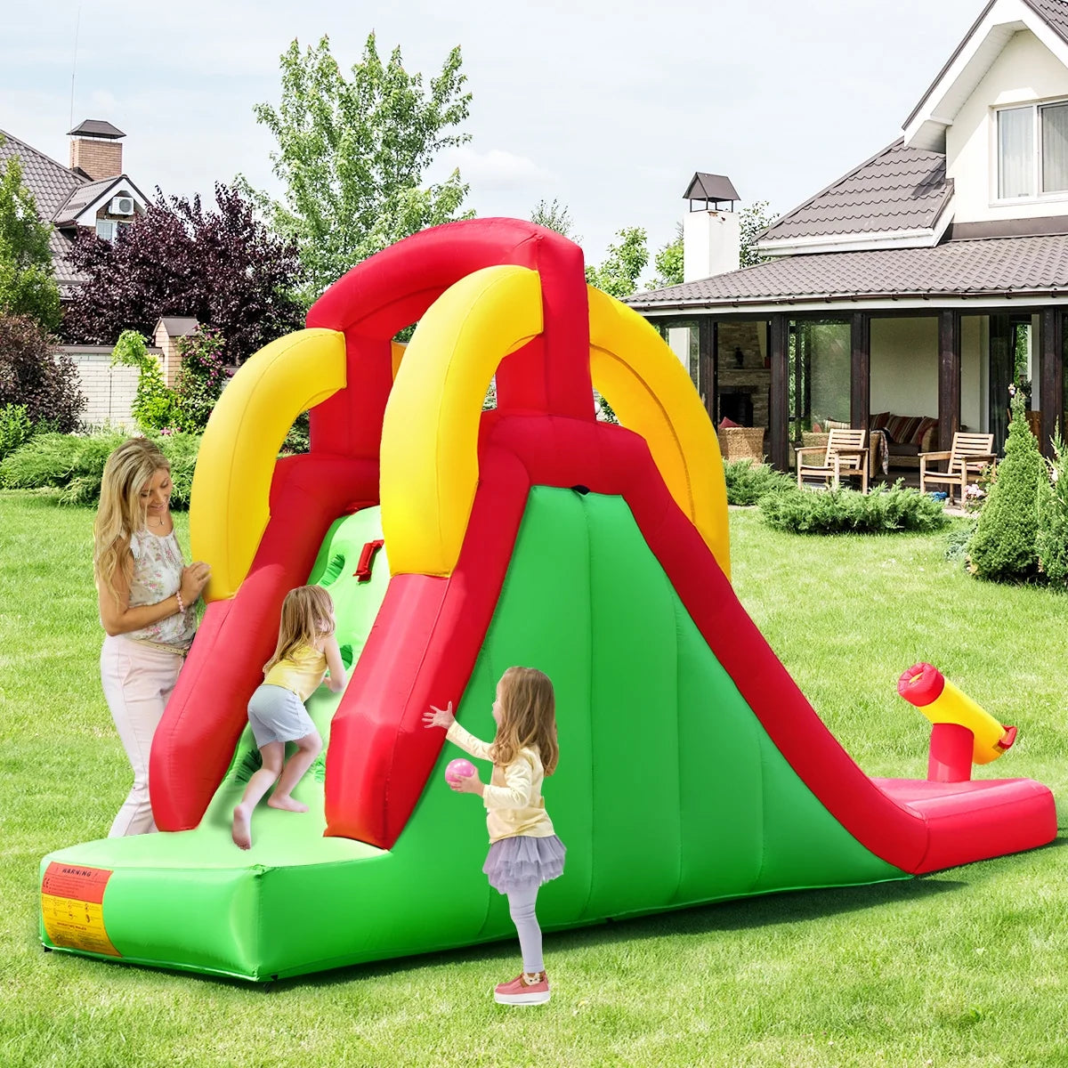 Inflatable Water Slide Bounce House with 350W Blower E76426