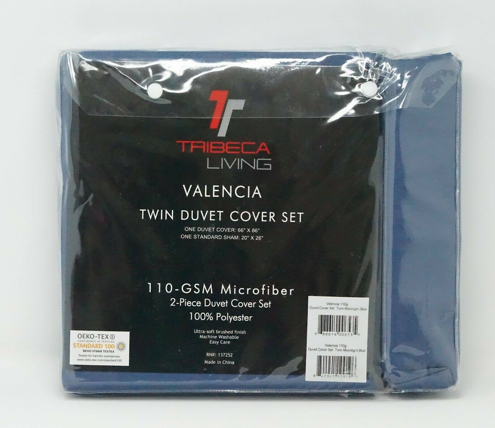 Oversized 2-pc. Duvet Cover Set - Twin - Moonlight Blue J132