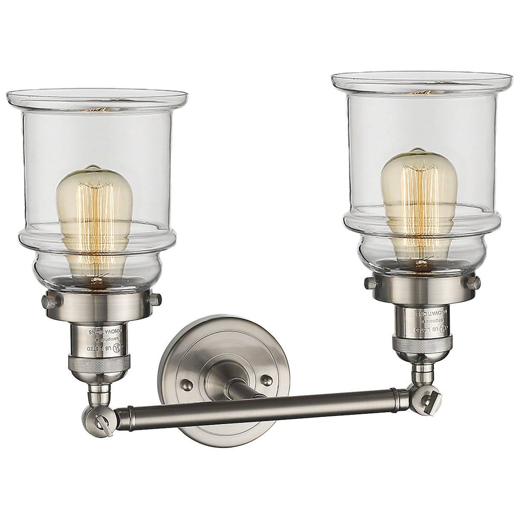 2 Light Brushed Satin Nickel Bath Vanity Light N9849