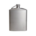 Titanium Flask Hip Flagon with Screw Clip Ultralight Hydration Flat Bottle with Ti Funnel K76319