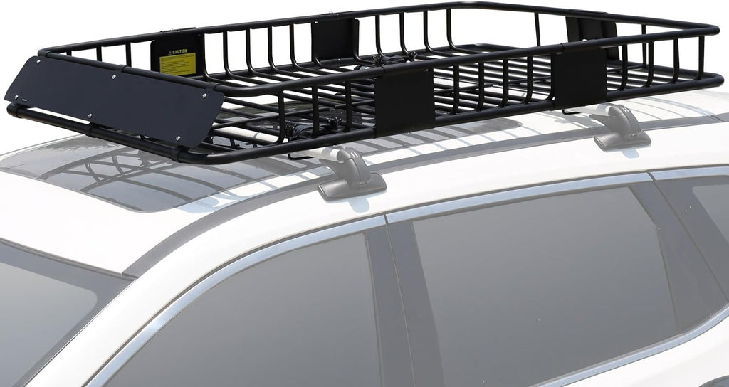 Roof Rack Cargo Basket Set with Cargo Net and Bungee Net R831728