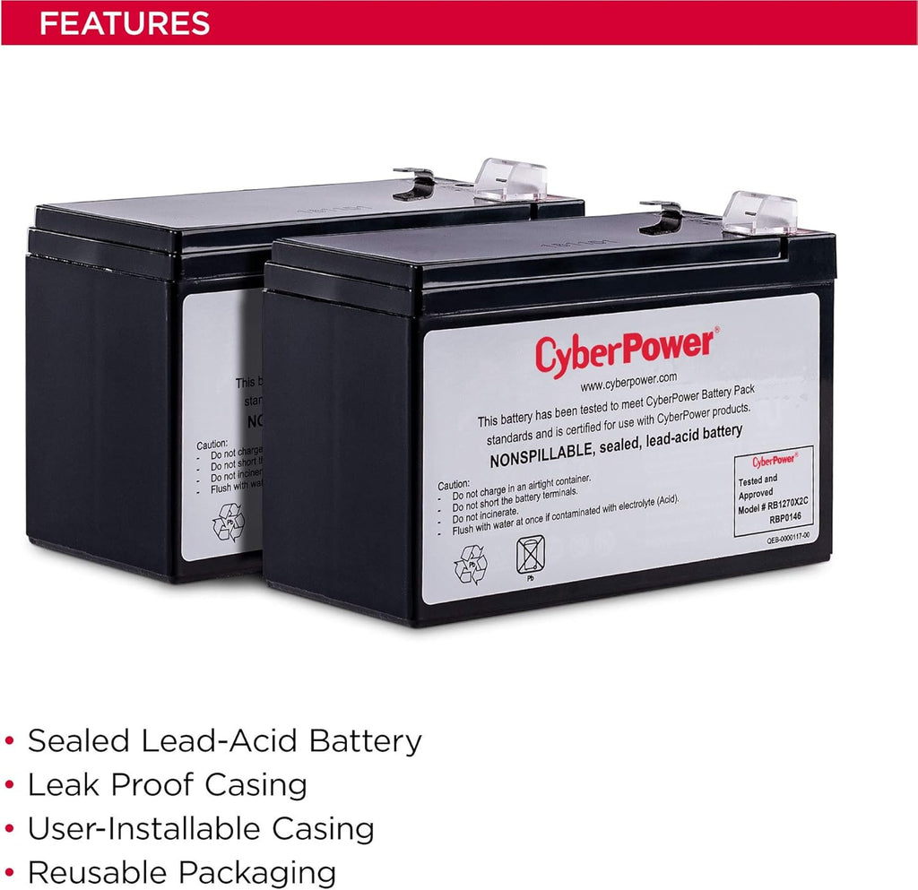 12V/7Ah UPS Replacement Battery Cartridge U5913