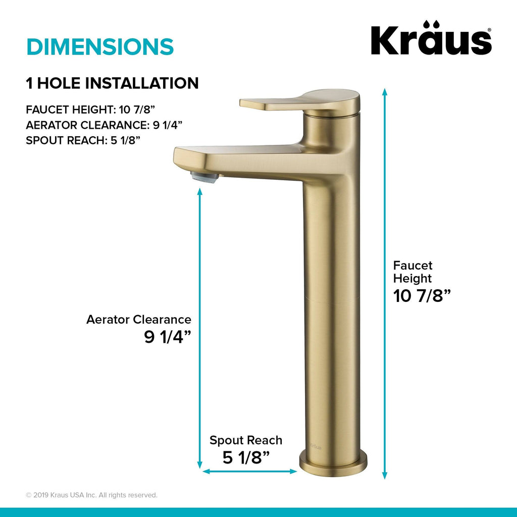 2-Pack Vessel Bathroom Faucet Spot Free Stainless Steel Z6711