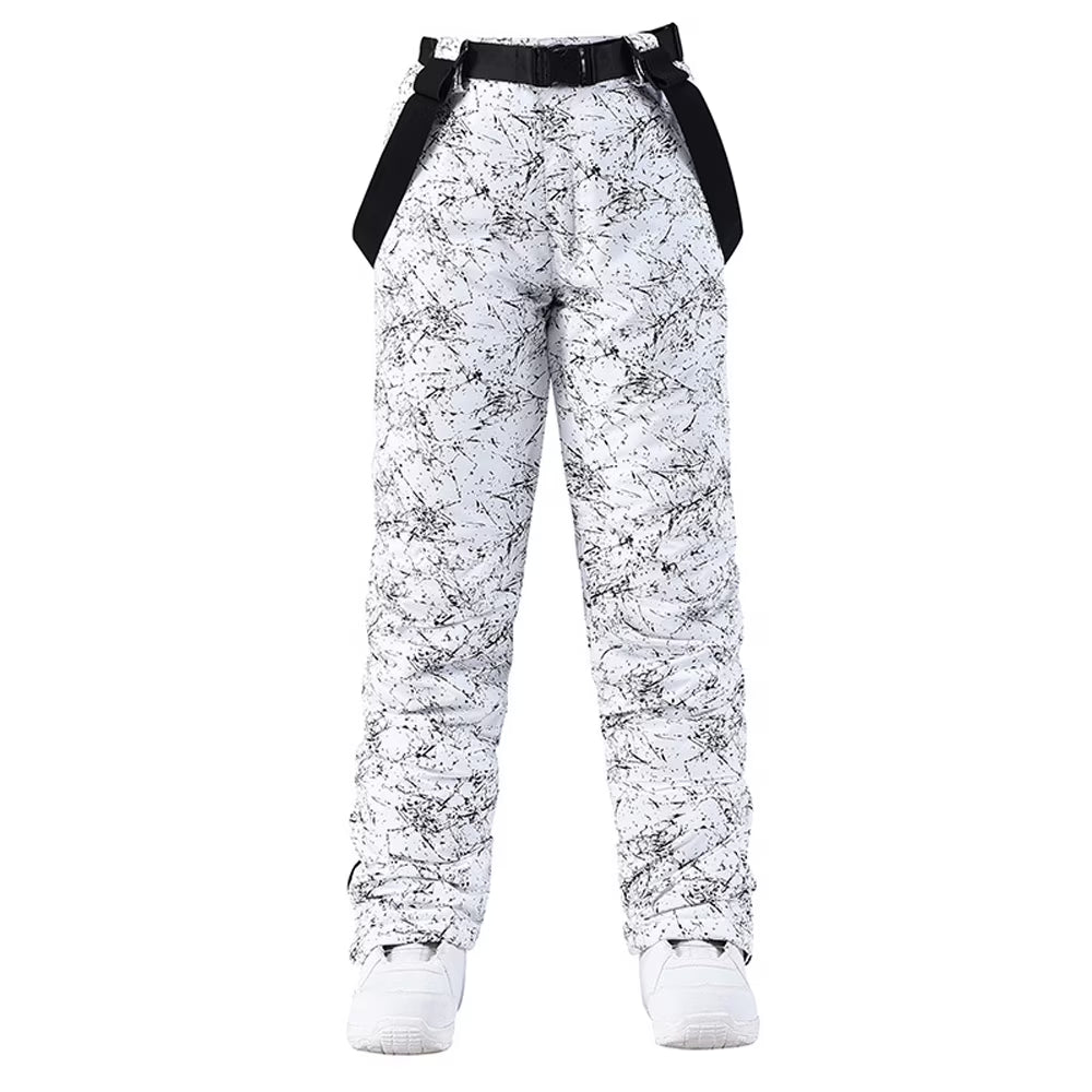 Waterproof Ski Pants with Adjustable Waist and Reinforced Knees H29340