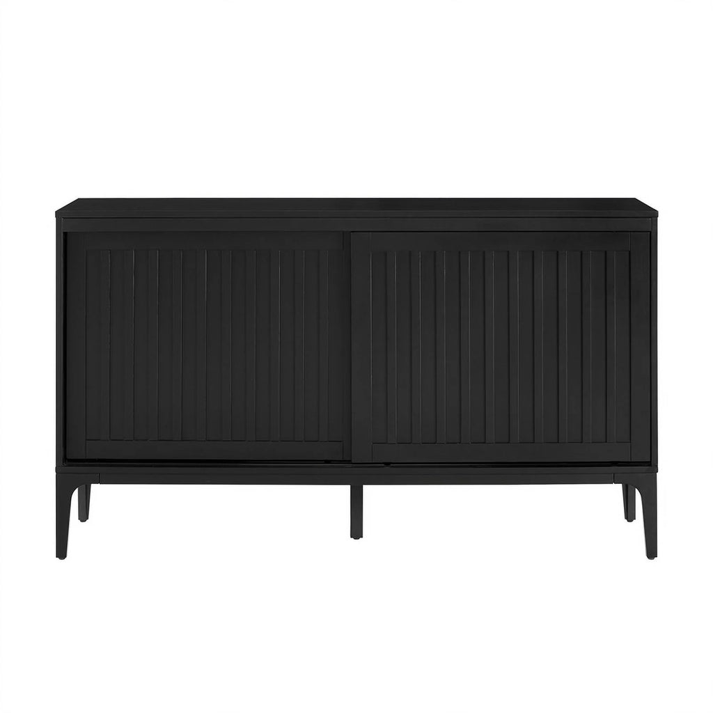 Matte Black Particle Board Wood Sideboard O409