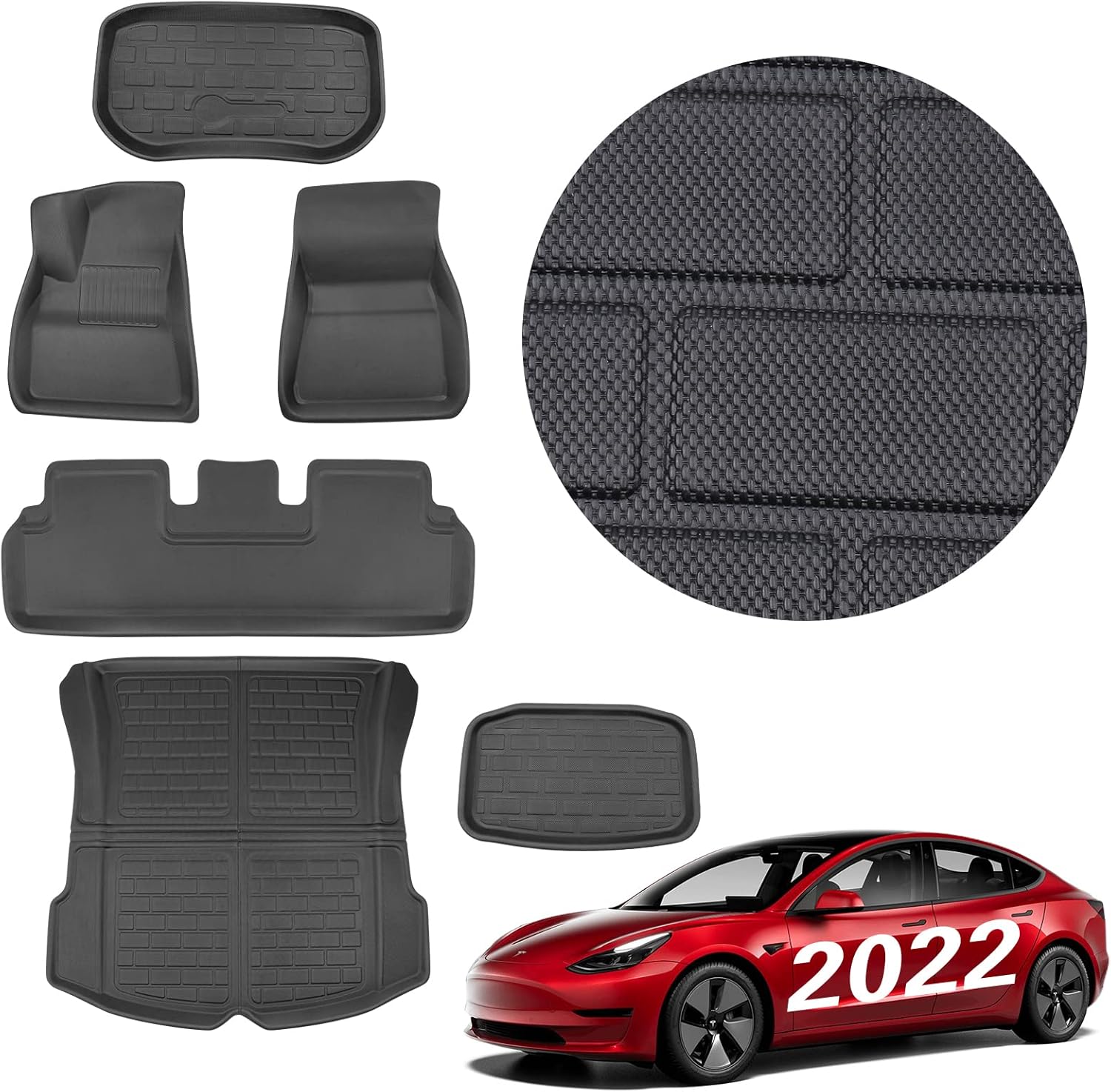 3D All-Weather Waterproof Floor Liners Set W486472