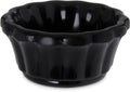 Black 1 oz Scalloped Melamine Ramekin N9212
